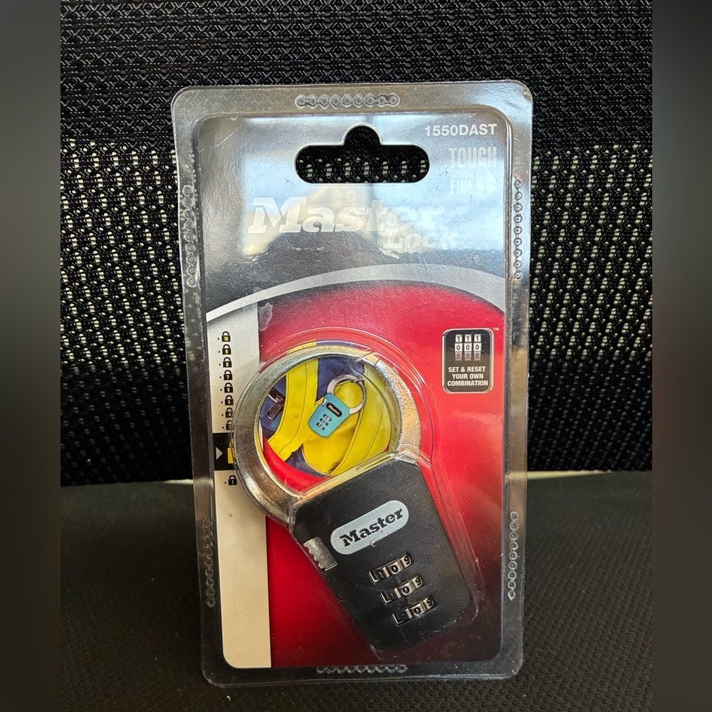 Master Lock 1550DAST Set Your Own Combination Backpack Lock